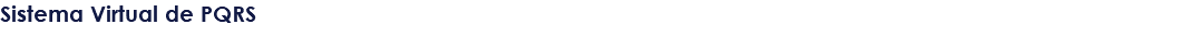 Sistema Virtual de PQRS
